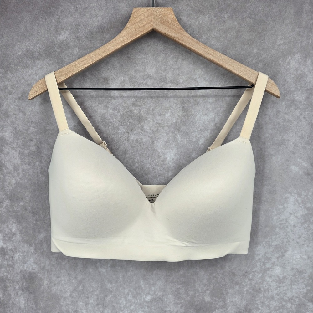 Soma Intimates NWT Enbliss Wireless Cream Bra Women's 42D Adjustable